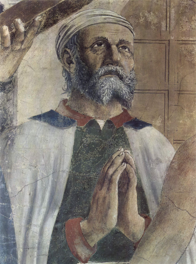 Frescos del "Ciclo de la Leyenda de la Santa Cruz" en el coro de San Francesco en Arezzo, escena