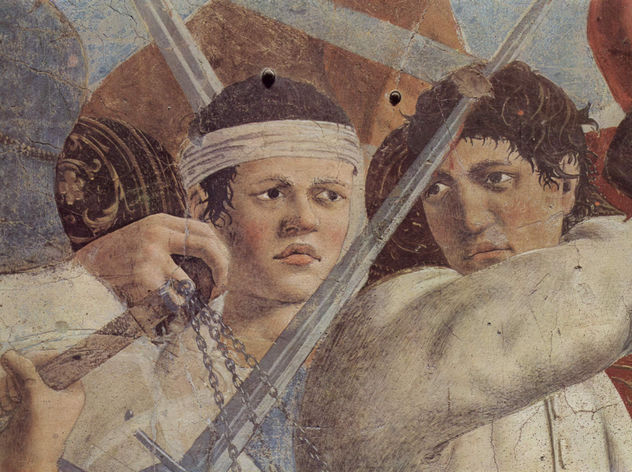 Frescos del "Ciclo de la Leyenda de la Santa Cruz" en el coro de San Francesco en Arezzo, escena