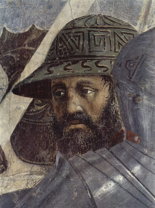 Frescos del "Ciclo de la Leyenda de la Santa Cruz" en el coro de San Francesco en Arezzo, escena