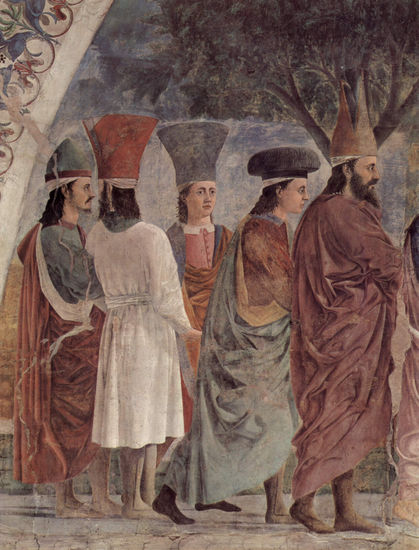 Frescos of the "Cycle of the Legend of the Holy Cross" in the choir of San Francesco in Arezzo, scene 