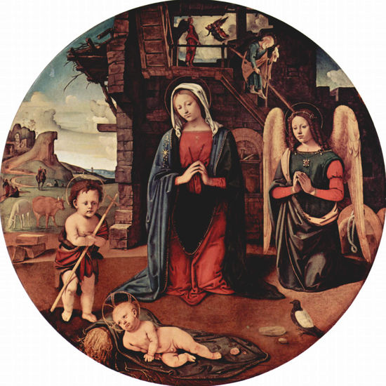 Adoration of the Child, scene 