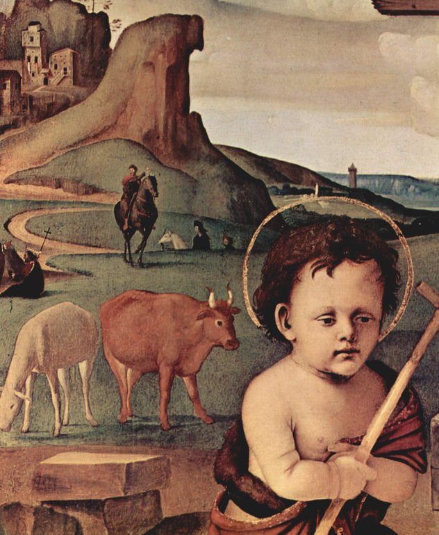 Adoration of the Child, Scene