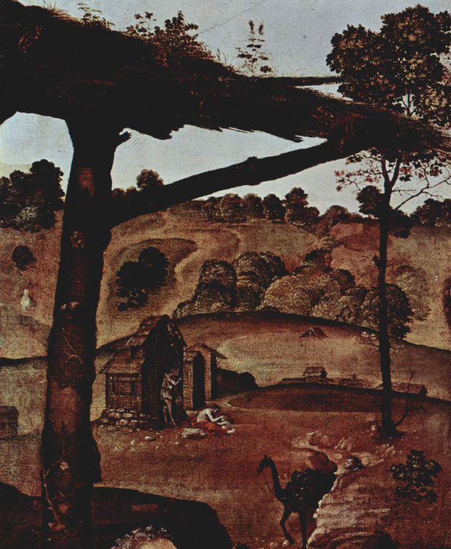 Sequence of images about the prehistory of humanity, scene