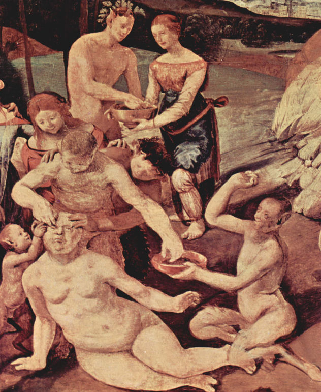 Historia del Sileno, escena