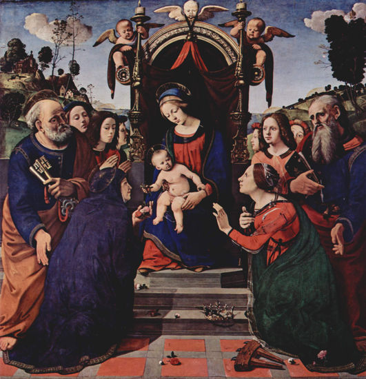 Mystical Marriage of Saint Catherine of Alexandria, scene 