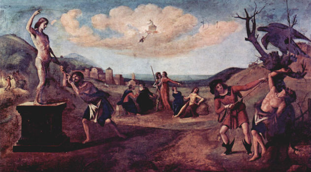 Mythos de Prometeo, serie de cinco pinturas