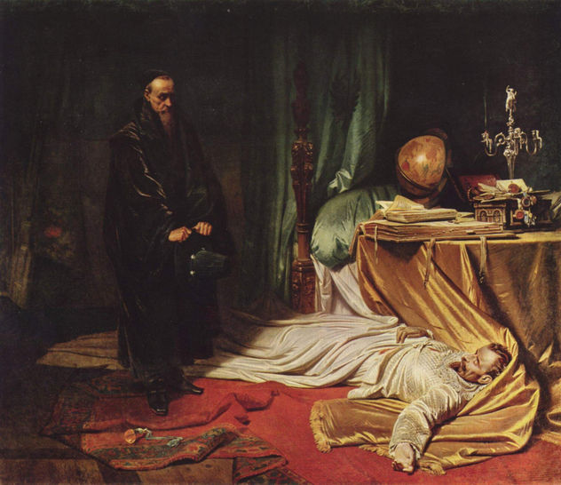 Seni en el cadáver de Wallenstein