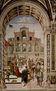 Ciclo de frescos sobre la vida y las acciones de Enea Silvio Piccolomini, Papa Pío II, en la biblioteca de la catedral de Siena, escena.