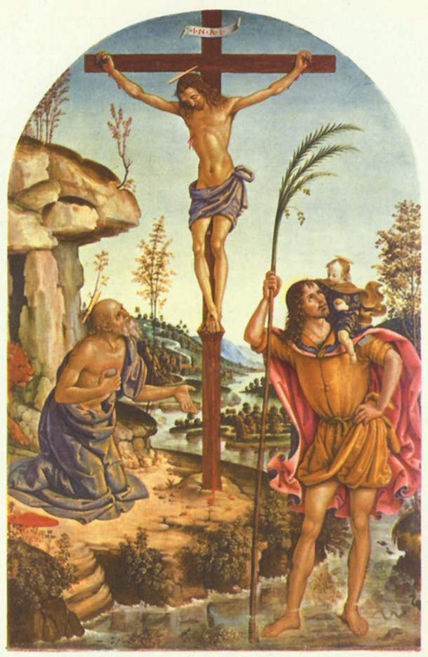 Crucifixión con San...