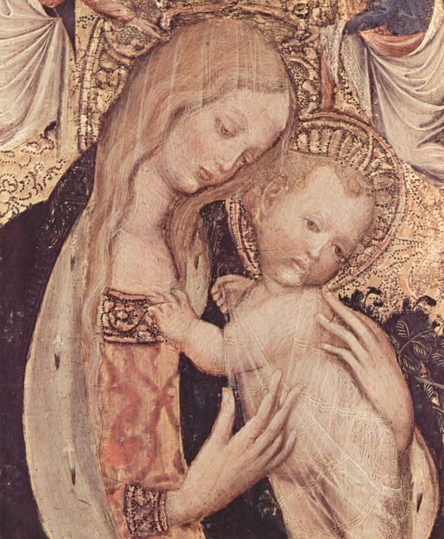 Virgen y cordoniz, escena
