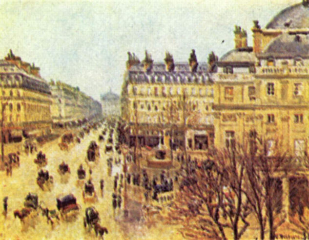 Avenue of the Opera, Paris in Rain 