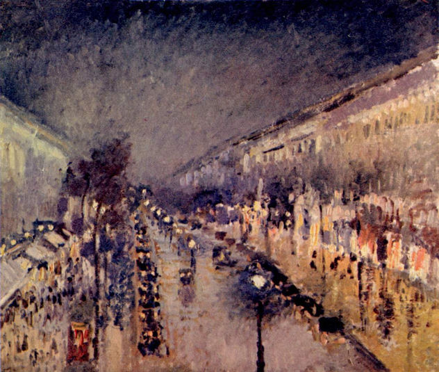 Boulevard Montmartre de noche