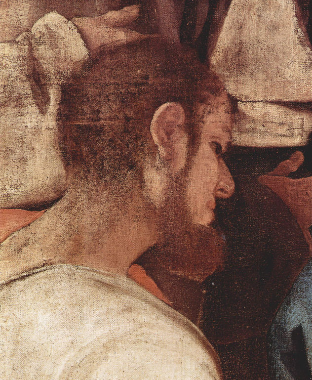 Abendmahl en Emmaús, Detalle