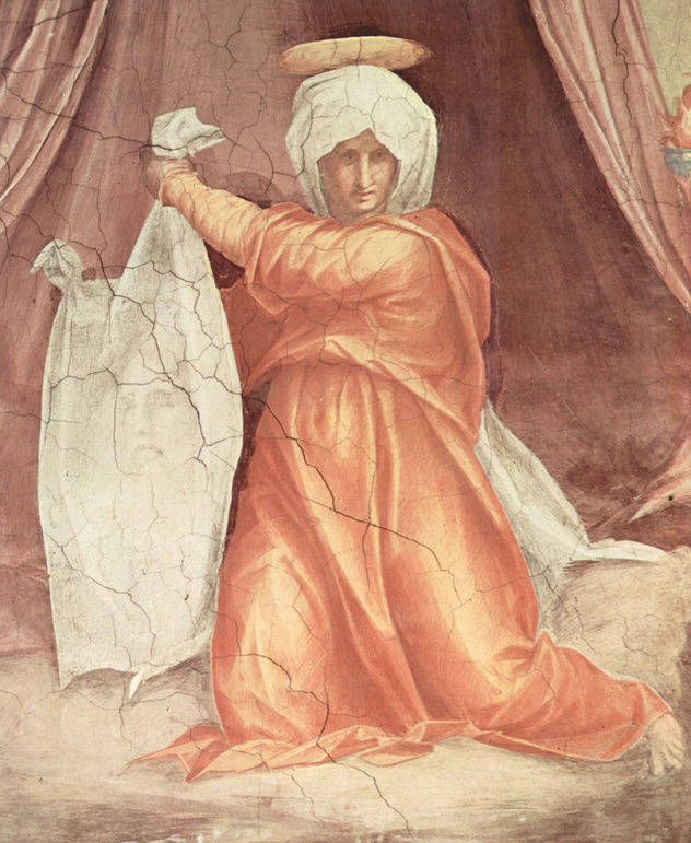 Decoración de la Capilla del Papa León X en Santa María Novella en Florencia, luneta, escena.