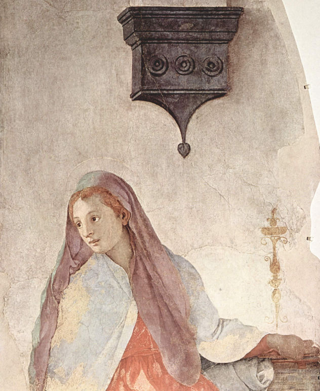 Frescos de la Capilla Cappioni en Santa Felicita en Florencia, escena
