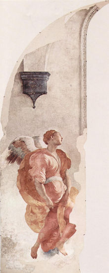 Frescos de la Capilla Cappioni en Santa Felicita en Florencia, escena 