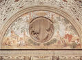 Frescos de las estaciones en la villa Medici en Poggio a Cajano, luneta, escena
