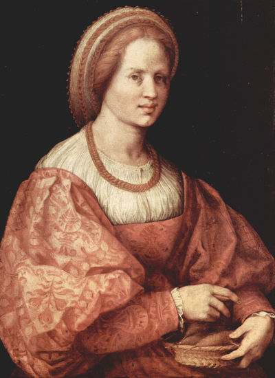 Portrait of a Lady with a Spindle Basket 