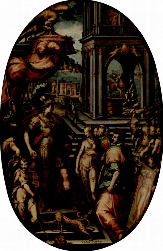 Alexander, Campaspe and Apollo, Oval