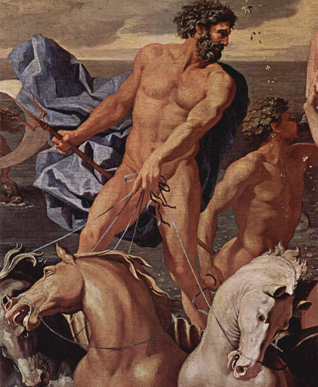 El triunfo de Neptuno (El bacanal Richelieu), Detalle 