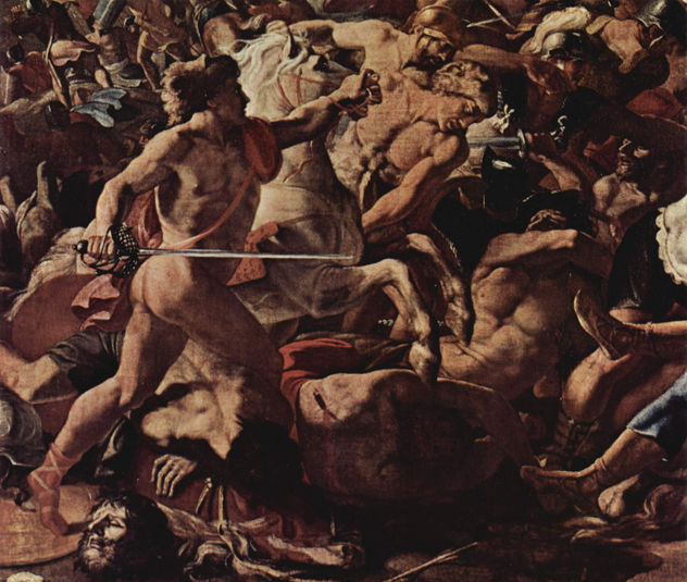 La batalla de José contra los amorreos, detalle