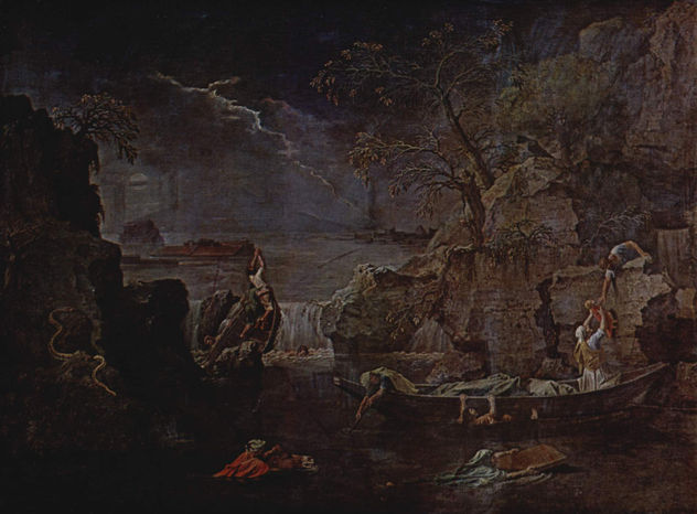 Secuencia de pinturas "Las cuatro estaciones", escena