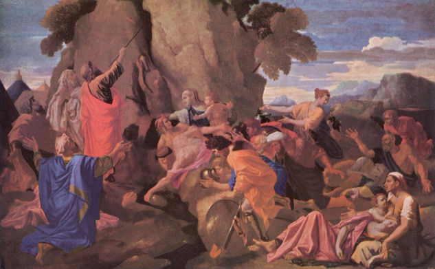 Moses Strikes Water from the Rock 