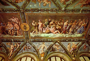 Frescoes in the...