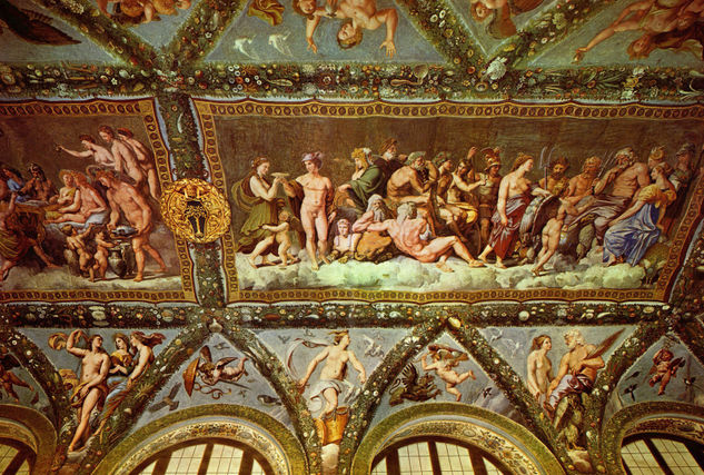 Frescos en la Villa Farnesia, escena 