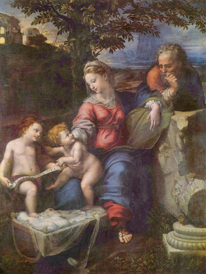 The Holy Family under an Oak Tree, with Saint John the Baptist 