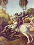 San Jorge lucha contra el dragon