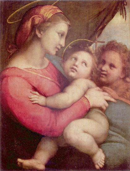 Madonna de la tienda, escena 