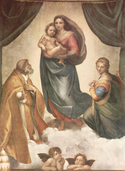 Madonna of San Sixto, scene 