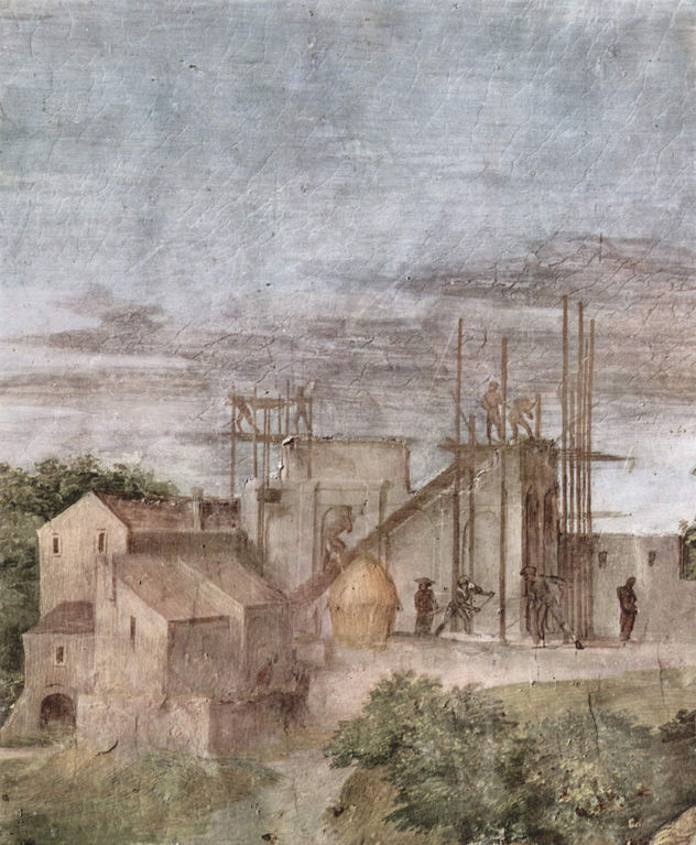 Stanza della Segnatura en el Vaticano para Julio II, fresco mural