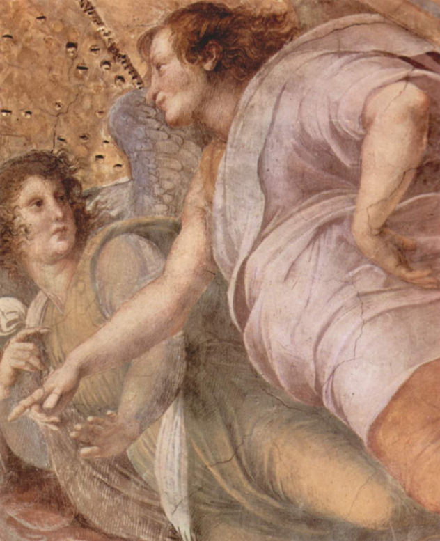 Stanza della Segnatura en el Vaticano para Julio II, fresco mural