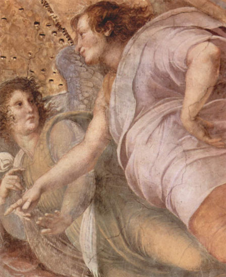 Stanza della Segnatura en el Vaticano para Julio II, fresco mural 