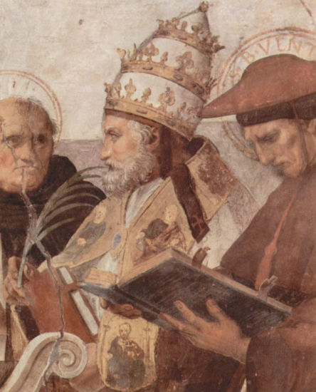 Stanza della Segnatura en el Vaticano para Julio II, fresco mural 