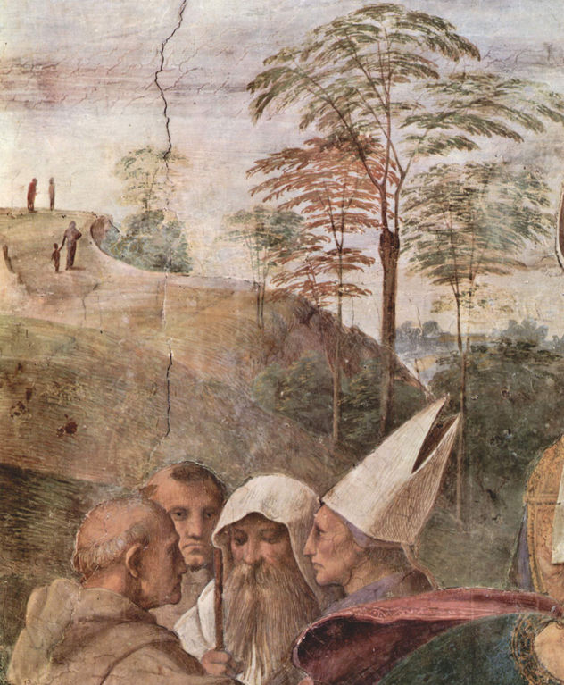 Stanza della Segnatura en el Vaticano para Julio II, fresco mural