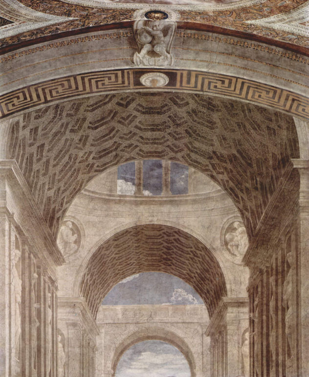 Stanza della Segnatura en el Vaticano para Julio II, fresco mural