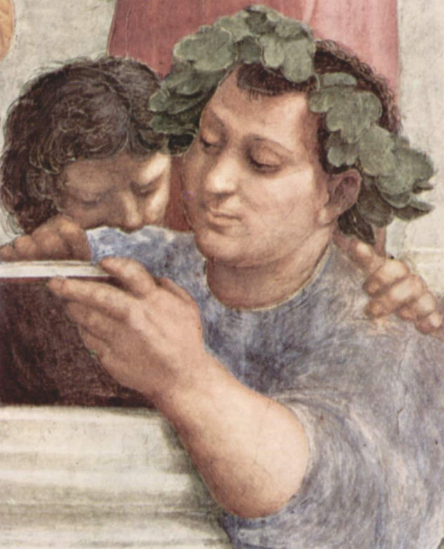 Stanza della Segnatura en el Vaticano para Julio II, fresco mural