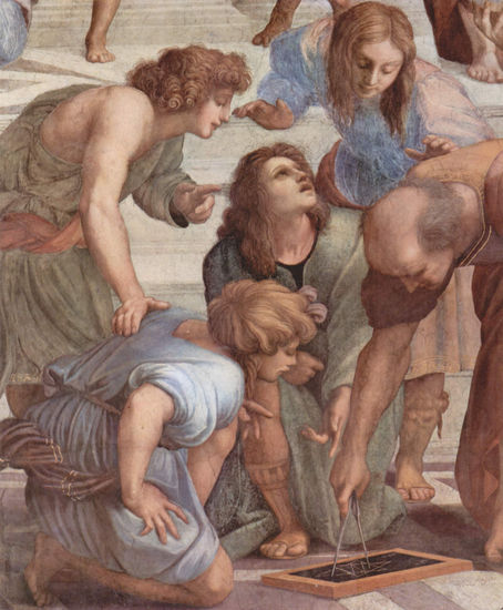 Stanza della Segnatura en el Vaticano para Julio II, fresco mural 