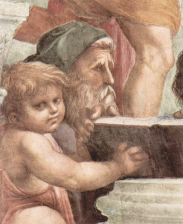 Stanza della Segnatura en el Vaticano para Julio II, fresco mural