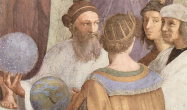 Stanza della Segnatura en el Vaticano para Julio II, fresco mural