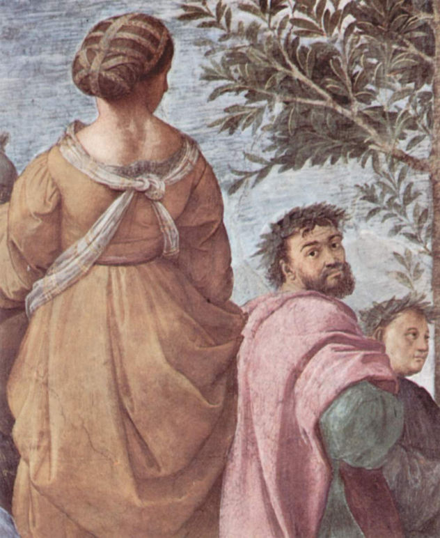 Stanza della Segnatura en el Vaticano para Julio II, fresco mural, escena