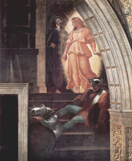 Heliodorus Room in the Vatican for Julius II, mural fresco, scene 