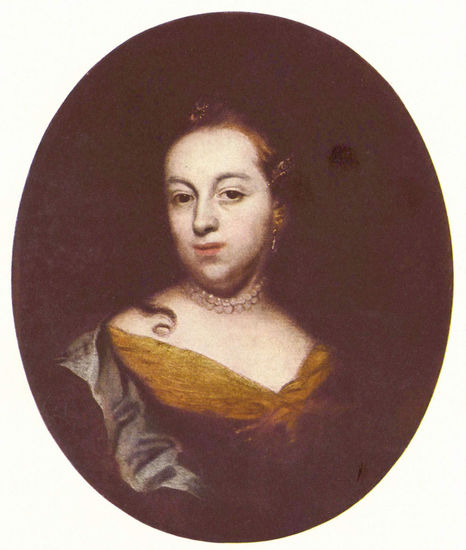 Portrait of Anna Veronika, born Hertzog of Hertzog, Oval 