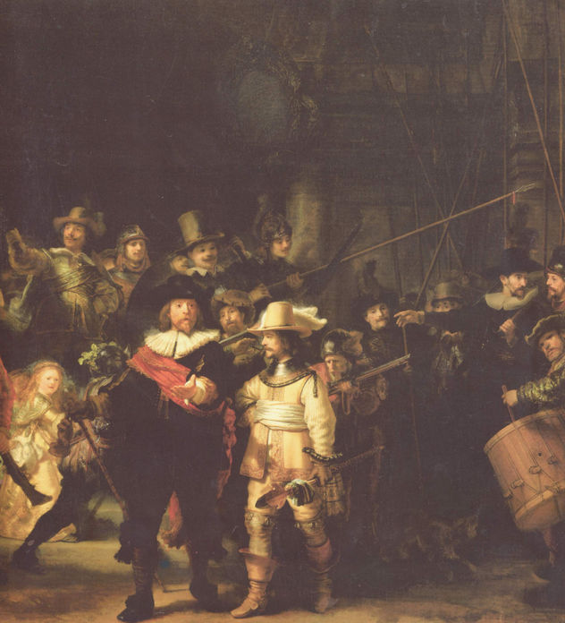 La ronda de noche, detalle