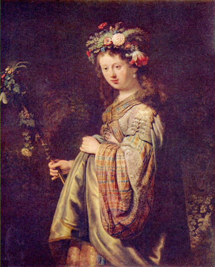 Flora (Portrait of Saskia as Flora) 