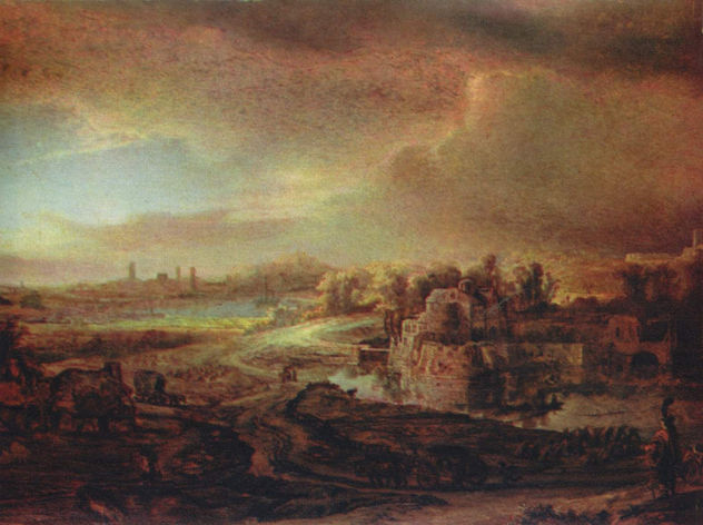 Paisaje con carruaje