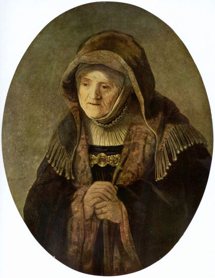 Portrait of Rembrandt's Mother, Oval 